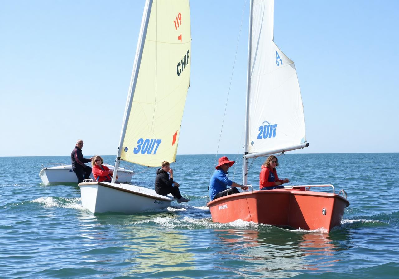 Initiation voile en optimist — moniteurs brevetés